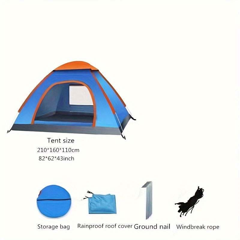 waterproof fully automatic quick opening tent rain proof folding uv ...