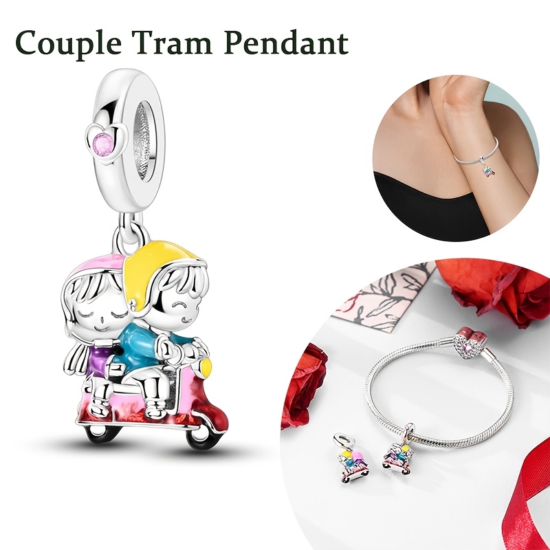 Valentine's Day Rose Love Hand In Hand Charm