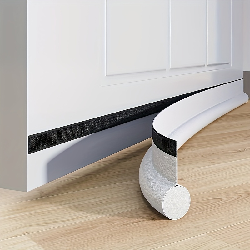 TEMU Door Draft Stopper, Adjustable Door Bottom Seal, Waterproof One-sided Blocker, Anti-wind Bubble Seal, Preventing Cold Air