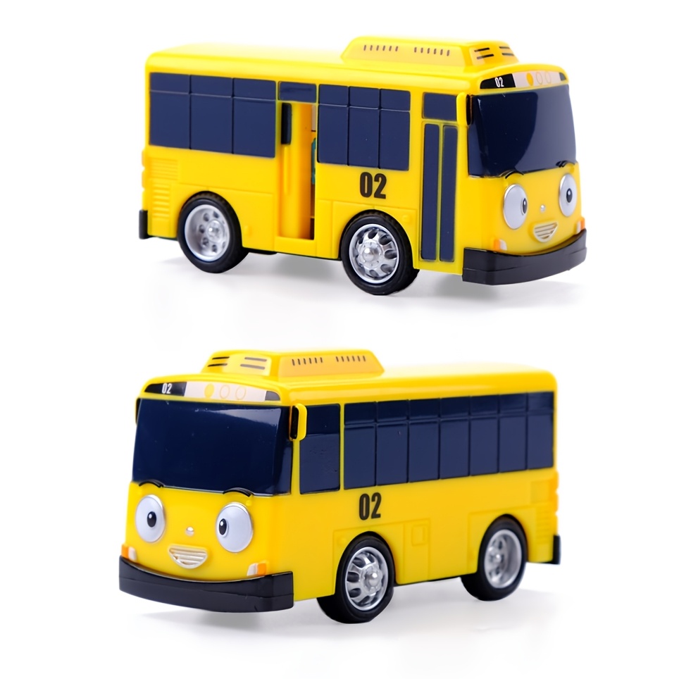 Mini Bus à Friction – Voiture Jouet En Plastique 18,5 Cm – Bleu, Roues Silencieuses, Jouet Éducatif Dès 3 Ans – Idéal Cadeau Anniversaire
