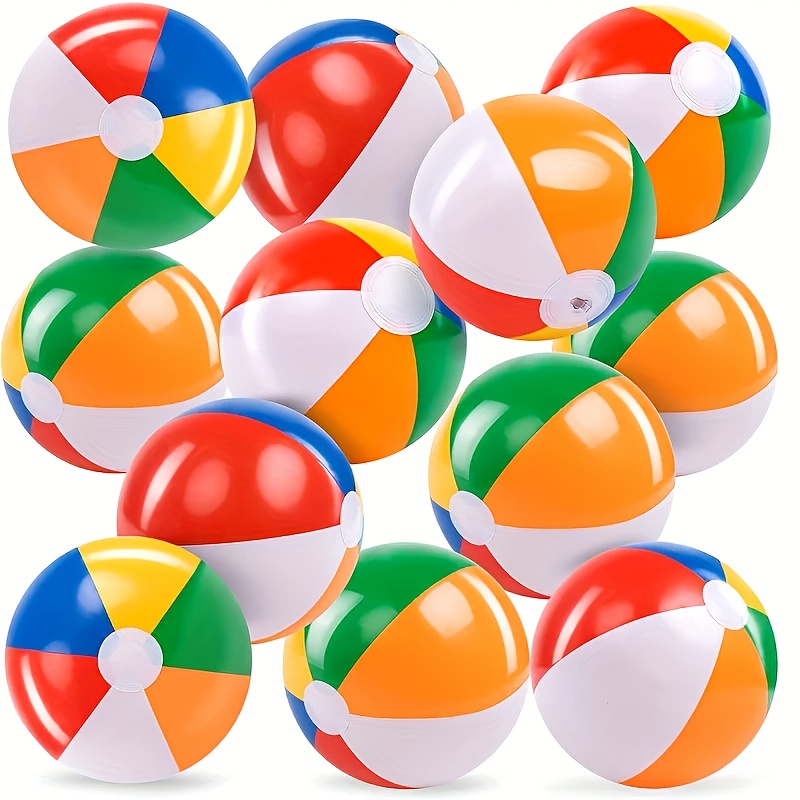 4pcs Clear PVC Inflatable Beach Balls - Durable Outdoor/Indoor Pool Party Toys, Parent- Floating Balls for Backyard, Beach * *, Beach Essentials | Celebration Accessories | Light Balls, Beach Accessories