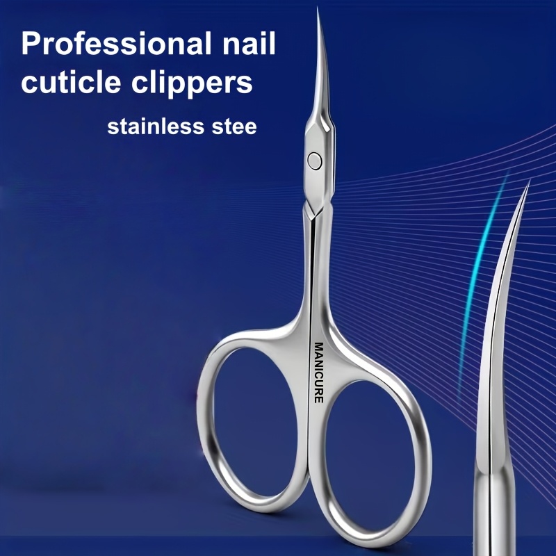 TEMU 1 pieza Cortaúñas profesional de acero inoxidable con tijeras y alicates para cutículas, removedor de esmalte de uñas, para herramientas