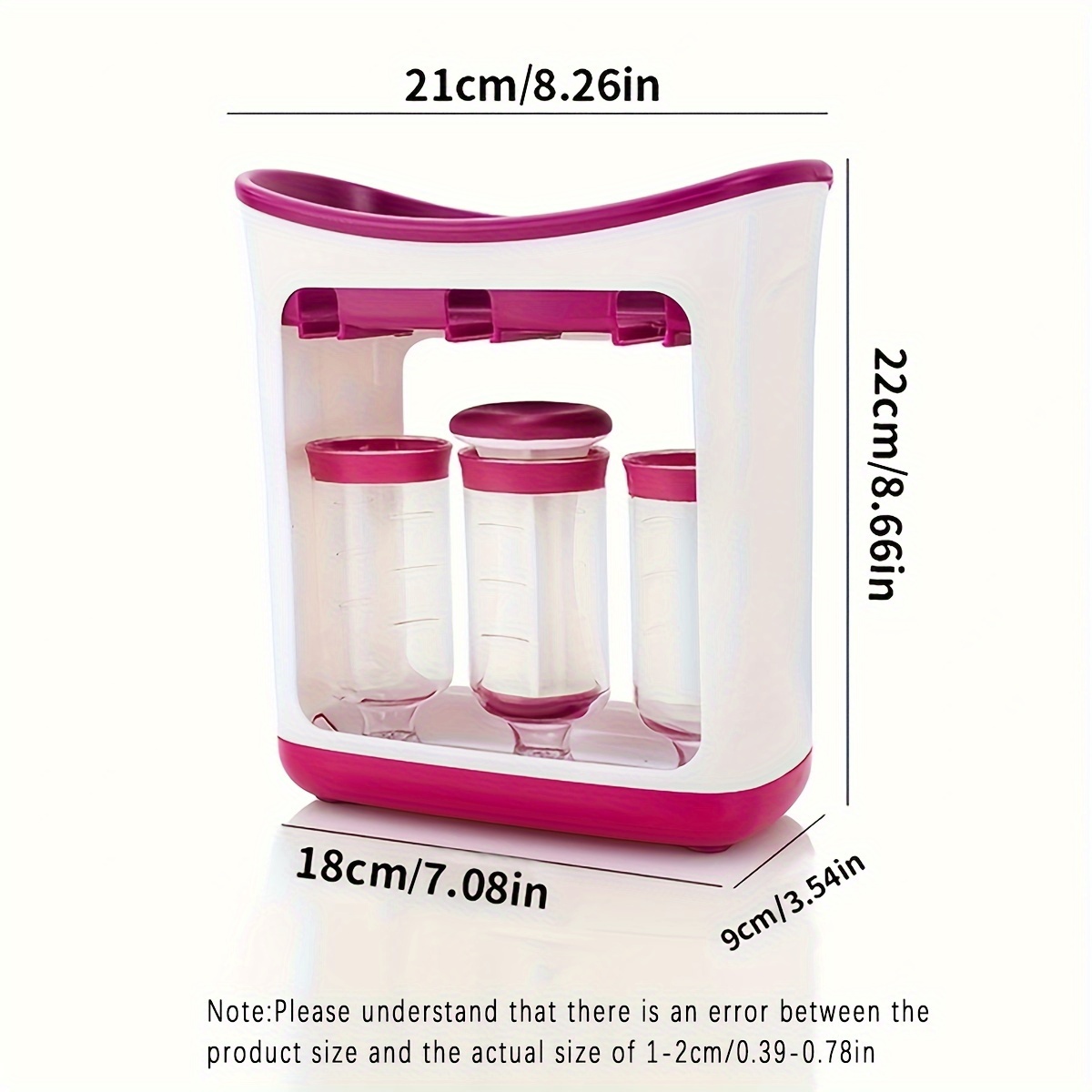 Fruit Puree Extruder Kitchen Dispenser with Food Storage Bags