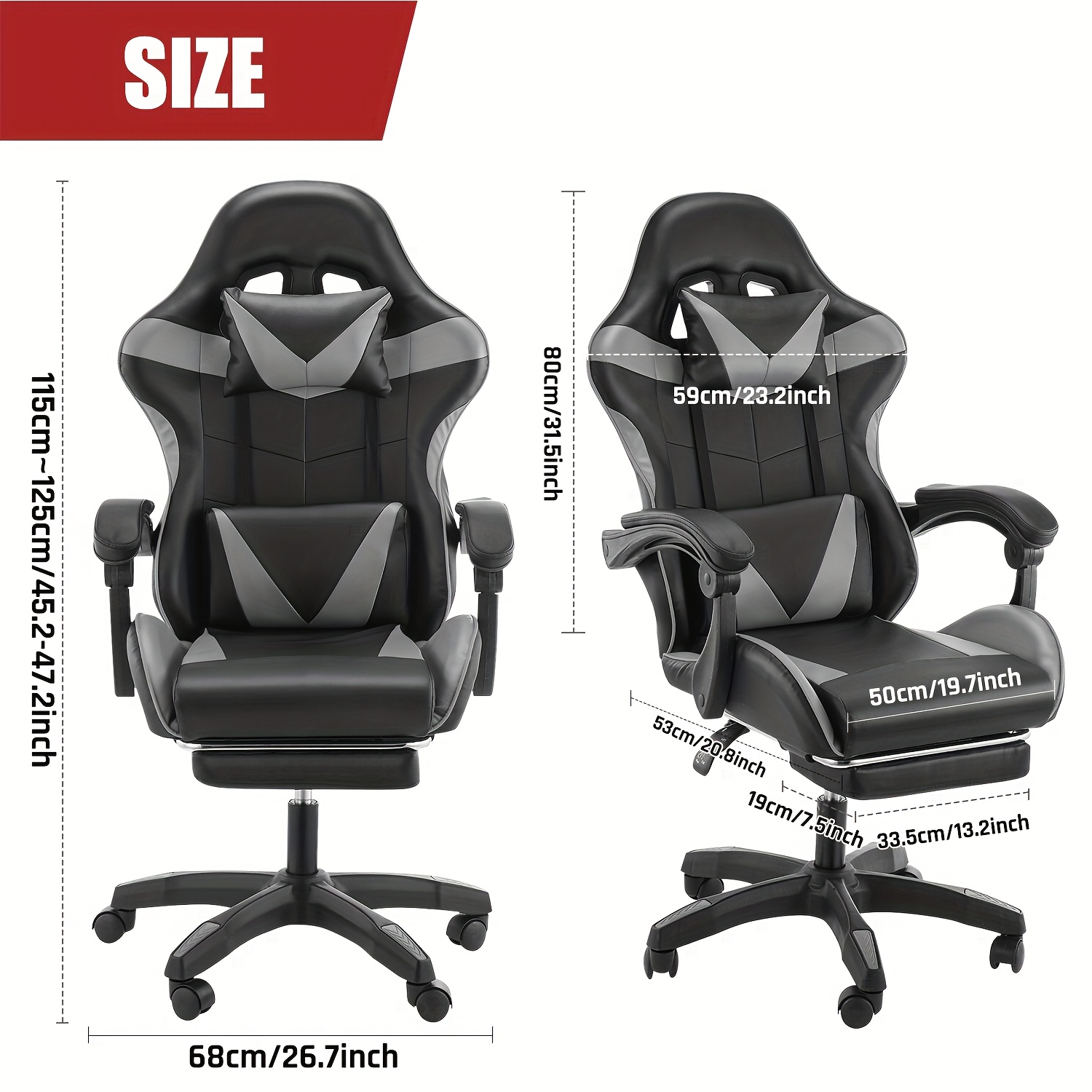 Kehot Gamingstoel met massagefunctie