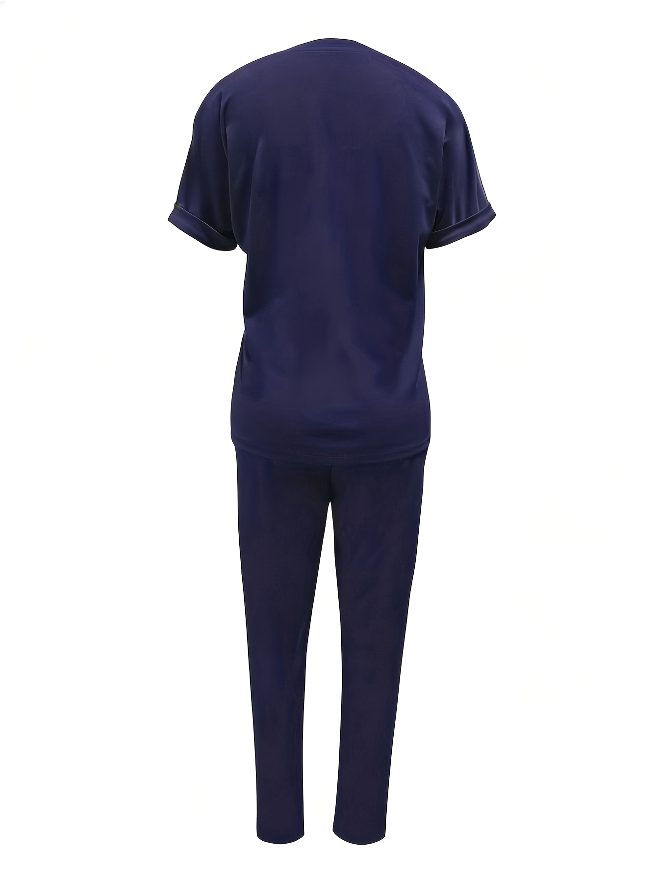 Fashionable Commuting Short-Sleeve And Long-Pants Casual Outfit