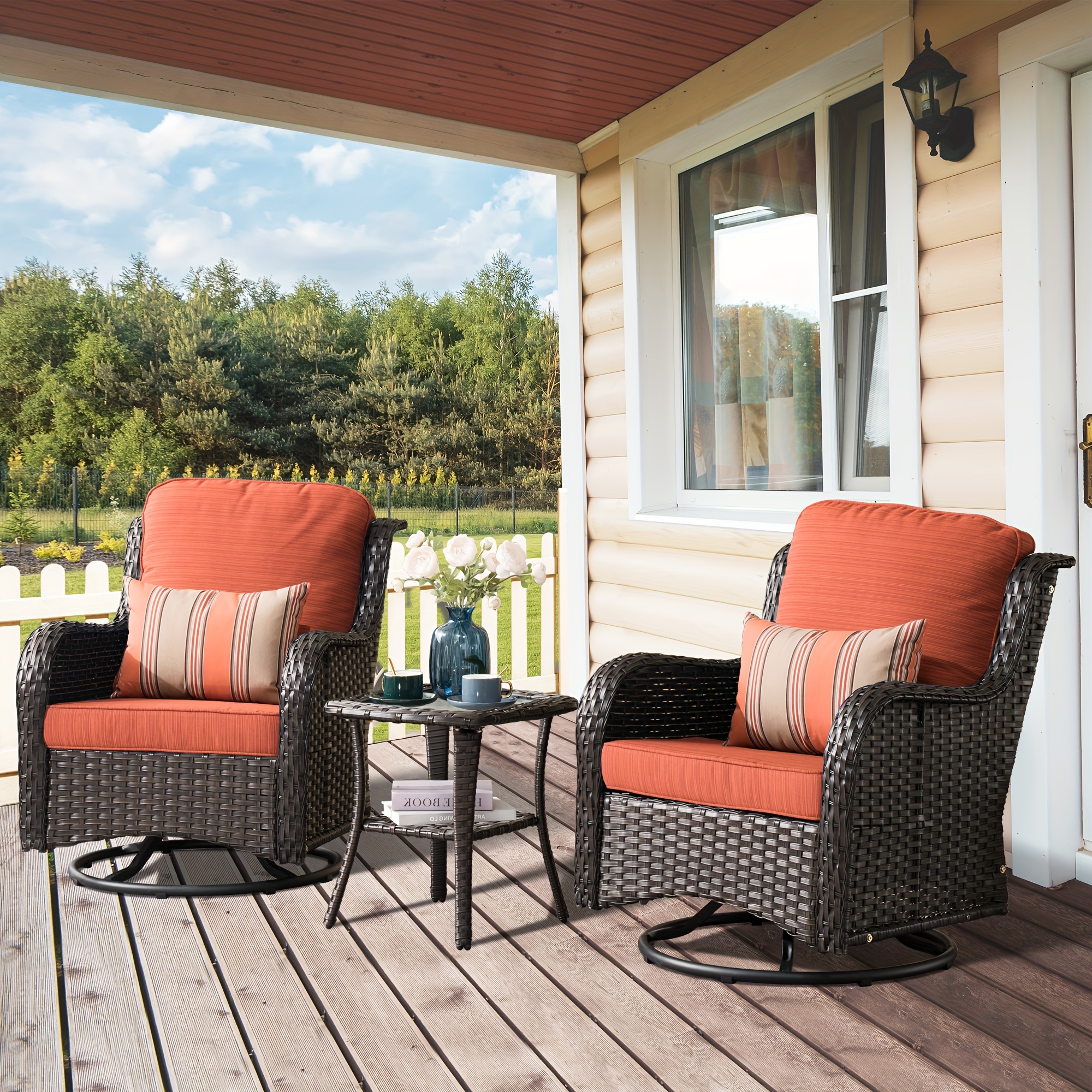 modern outdoor rocking chair set of with patio conversation