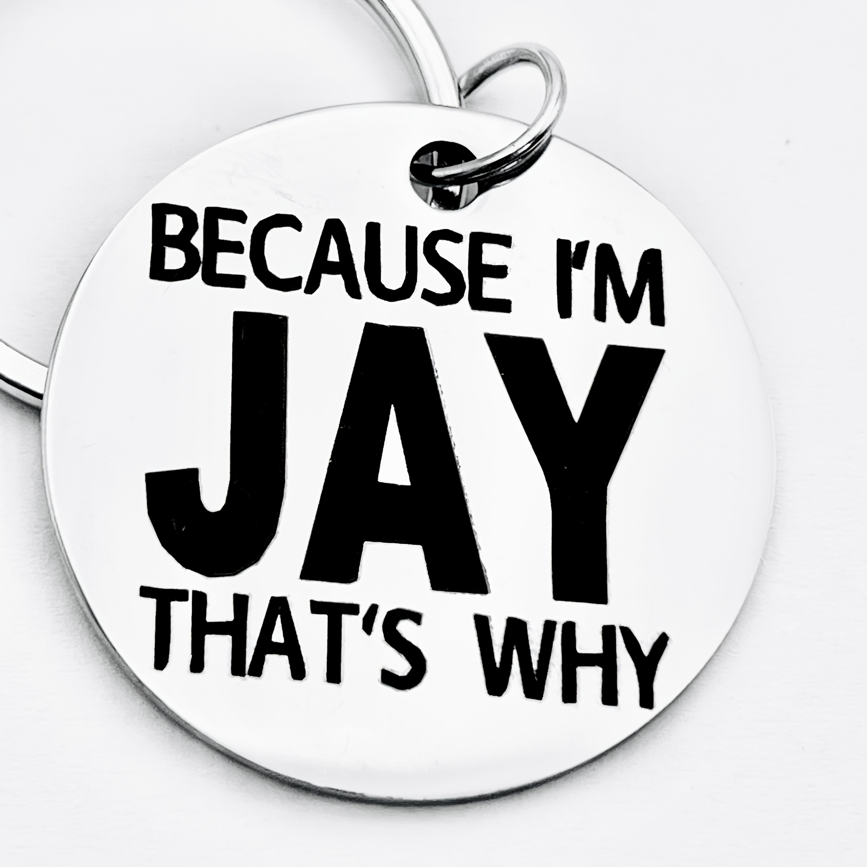 TEMU Jay's Unique Stainless Keychain Is A And Stylish Accessory, Making An Gift.