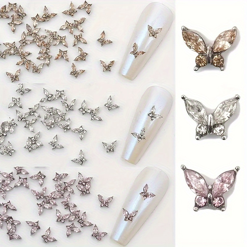 

12pcs Set Eye Zirconia - Hypoallergenic Alloy Rhinestone Accessories For Diy Manicure, Odorless