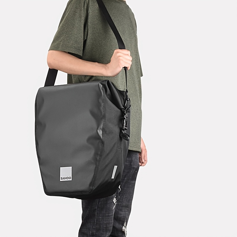 20L Bicycle Rear Rack Pannier Bag, Storage Bag for Road Cycling and Long-Distance Riding, Rainproof Waterproof Rack Bag