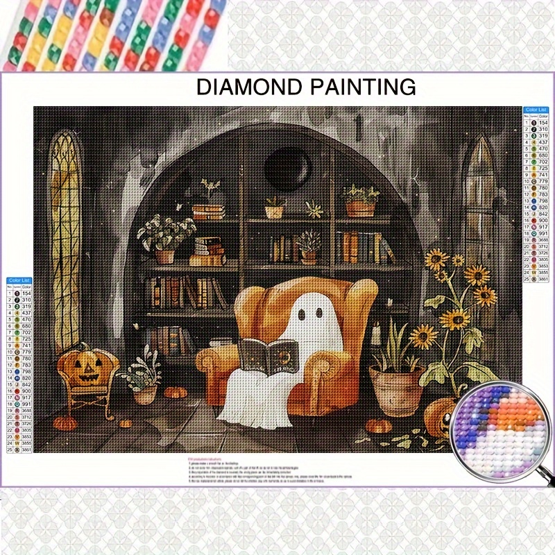 

Spooky 5d Diamond Painting Kit: 40x50cm/15.7x19.7in, Perfect For Halloween Decor - Suitable For Beginners And Home Office Décor