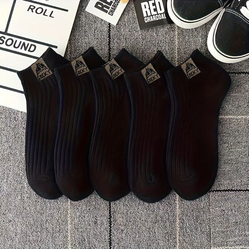 5-Pair Women's Everyday Crew Socks - Soft Low-Cut Ankle Socks, Non-Slip Cushioned Sole, Everyday & Formal Wear - Multi-Color Pack (Black/White/Brown/Beige/) - Hand Wash Only, Versatile Footwear, Classic Style, Durable Stitching, Daily Essentials