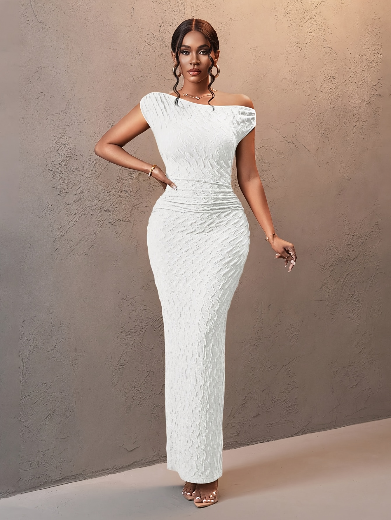 womens asymmetrical shoulder sleeveless bodycon wrap - Temu United Arab  Emirates