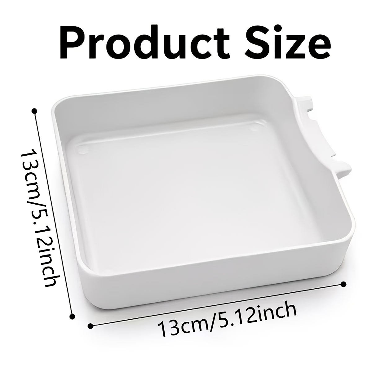 TEMU White Non-patterned Washing Machine Drain Tray, Durable Plastic Water Receiving Tray To Catch Sewage From Washing Machines, Easy To Clean And