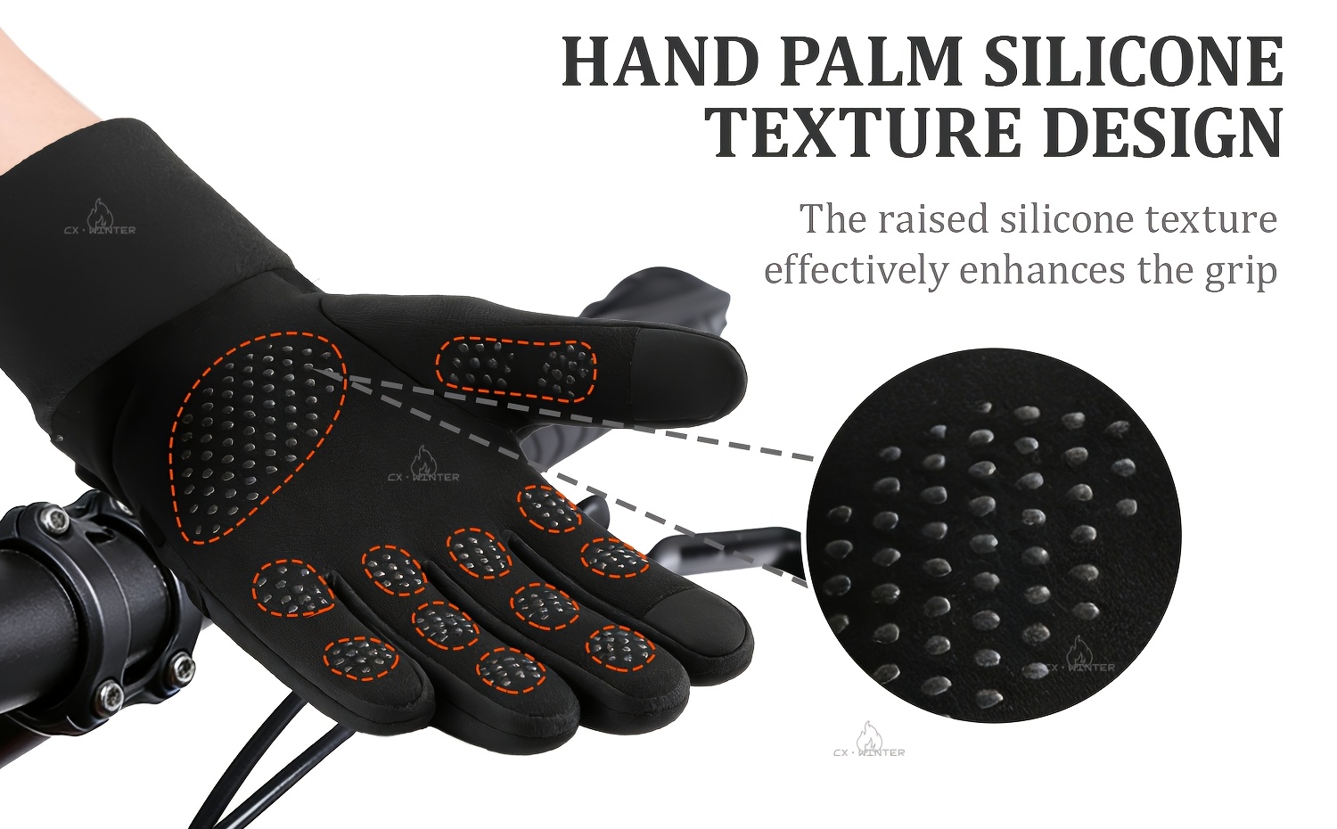 Winter Warm Gloves, Electric Heating Gloves, Intelligent Three-level Temperature Control, Double-sided Heating, Automatic Power-off at High Temperature, Comfortable Liner,Requires a USB Power Source to Be Used,An Excellent Winter Gift.
