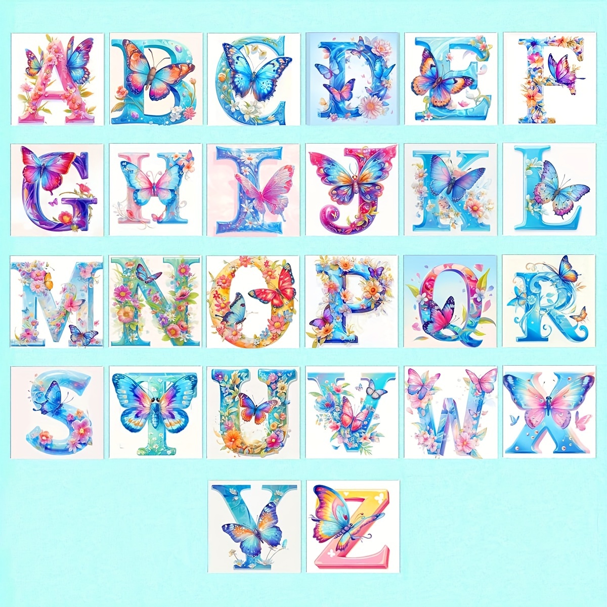 

Beginner's Stitch Kit - Alphabet & Numbers Series, 11ct Medium Grid, 3-strand Thread, White Fabric Included