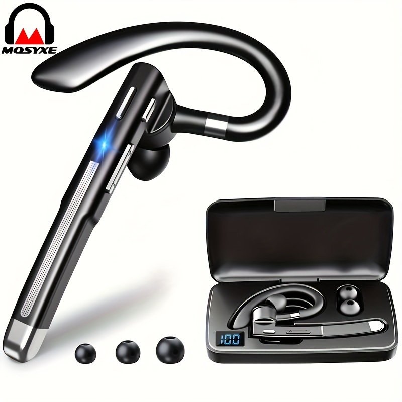 

Mosyxe Wireless Headsets Business Headsets Truck Driver Headsets Driving Hd Talk Microphone Headsets Black
