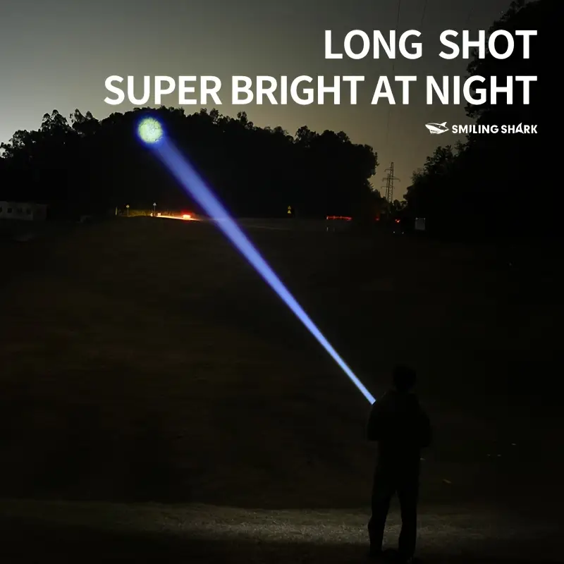 1pc rechargeable flashlights m60 led long range high power multi functional handheld flash light with lcd display power bank function for emergency security camping Product details 2
