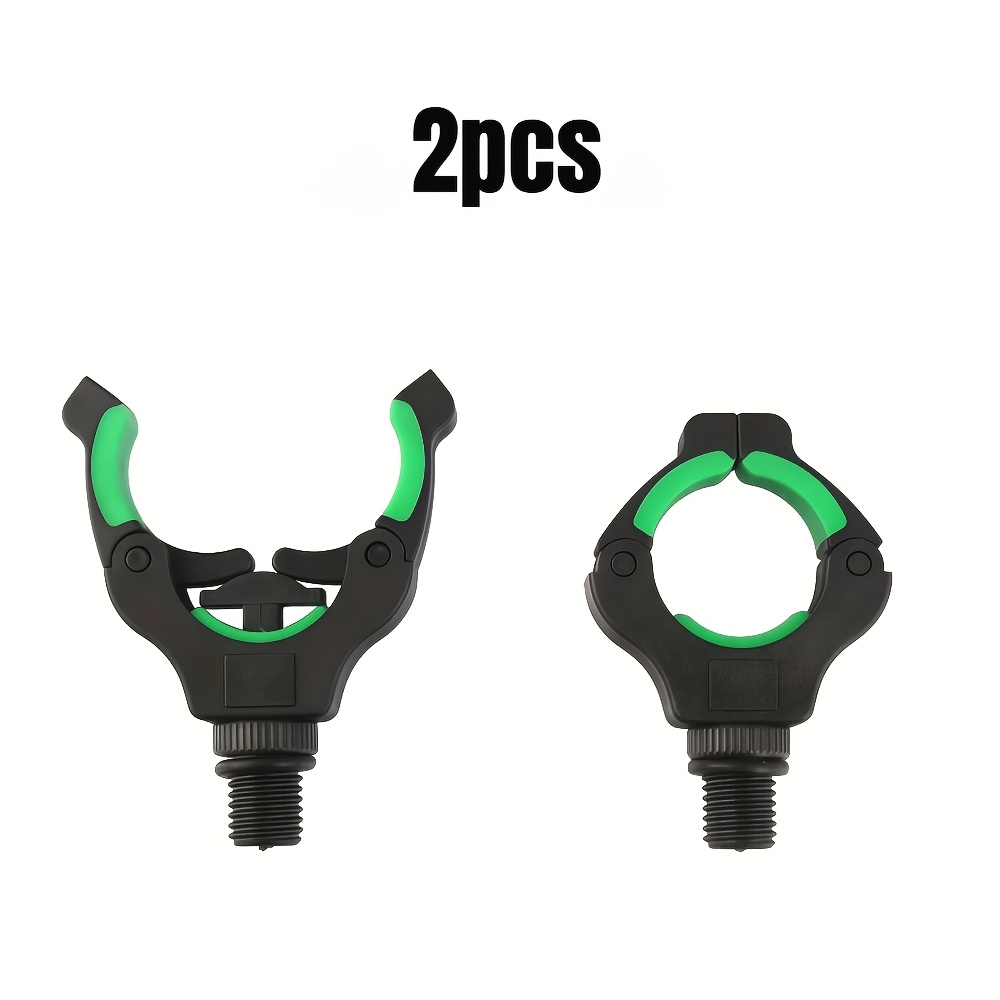 TEMU JSFUN 1pc/2pcs/3pcs/5pcs Têtes de support de canne à pêche magnétiques en nylon vert, accessoires de pêche de style européen, adaptés à