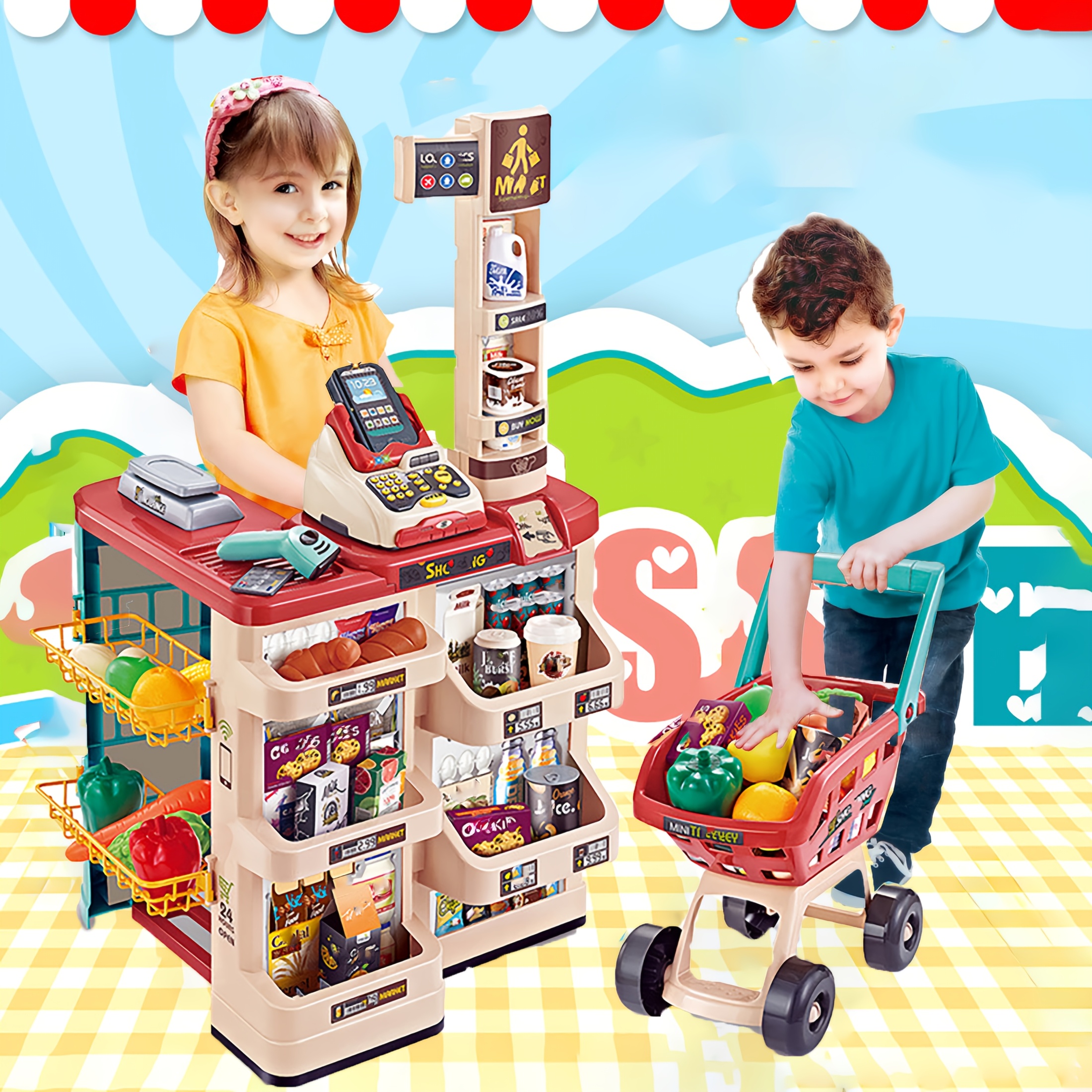 Supermarkt speelset voor kinderen