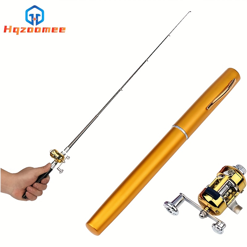   pocket size fishing rod pen fishing pole and reel combo portable telescopic small fishing pole mini fishing rod micro collapsible fishing rod and reel combo travel fishing kits 0
