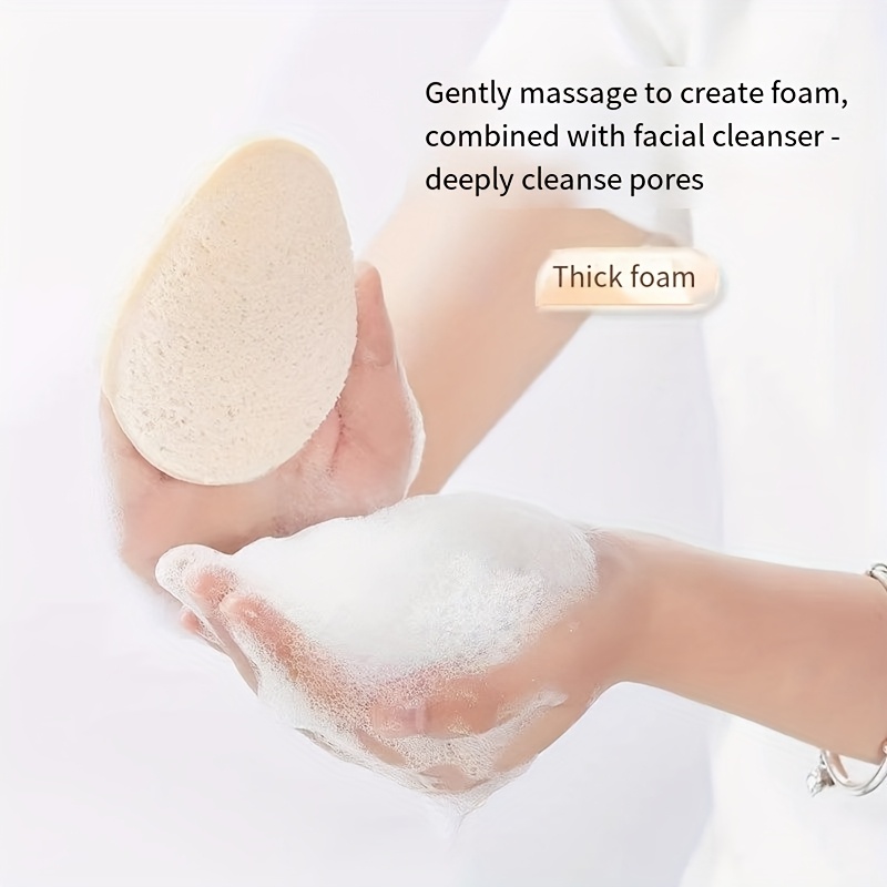 color random deep cleansing facial sponge with hanging cord gentle makeup removal suitable for   types plastic free soft facial cleansing pad unisex neutral skincare tool plastic free sponge