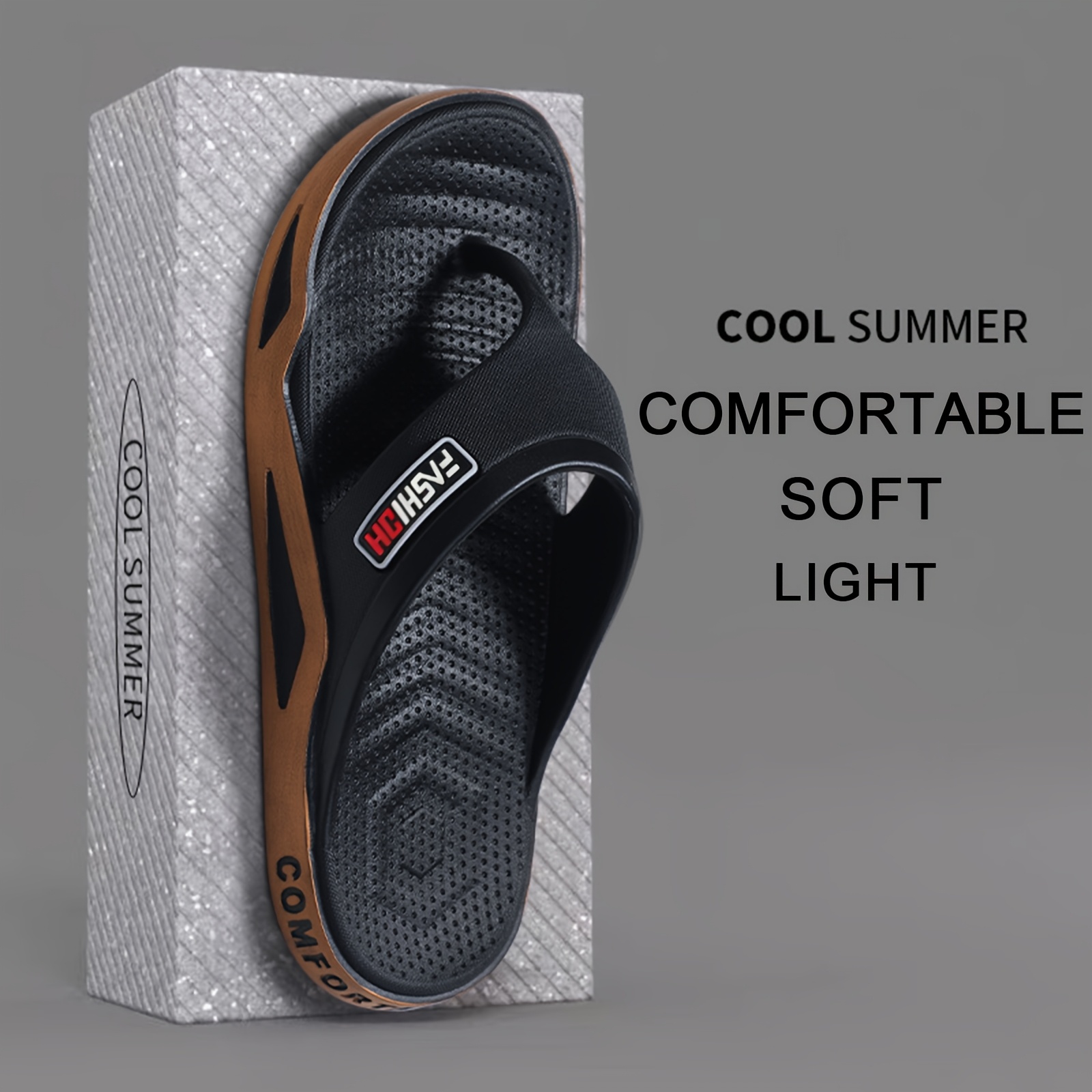 εικόνα αντικειμένου Ανδρικά και Γυναικεία Άνετα Σανδάλια EVA - Μινιμαλιστικός Ριγέ Σχεδιασμός, Άνοιξη/Καλοκαίρι, Πλένονται στο Χέρι, Ιδανικά για το Σπίτι και την Παραλία, Παπούτσια Παραλίας | Μινιμαλιστικά Σανδάλια | Οικιακές Παντόφλες EVA