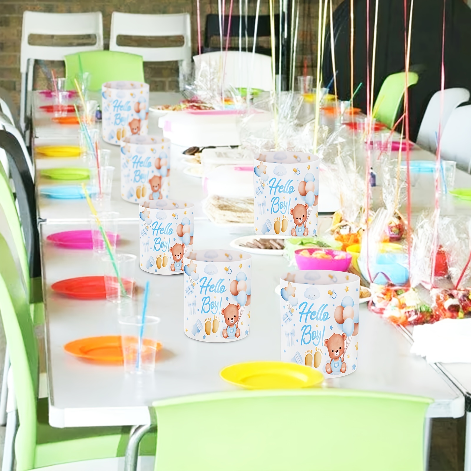 20 Stücke Geschenktüten Mit Henkel, Braune Papiertüten, Papier