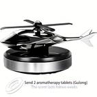 zračni osveževalnik za mini helikopter na sončno energijo - difuzor za odstranjevanje vonjav z 2 palčicami vonjav, izdelan iz trpežnega in zlitine.