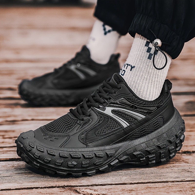 49#V2025 Spring Tire Shoe Mesh Upper Thick Sole Tire Shoe Mesh Upper Thick Sole Athletic Trendy Shoes Casual Dad Shoes