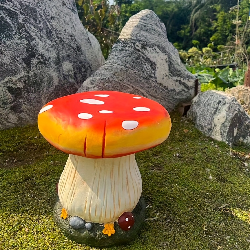 Amazon Decorative Garden Stool Resin Mushroom Garden Stool Outdoor
