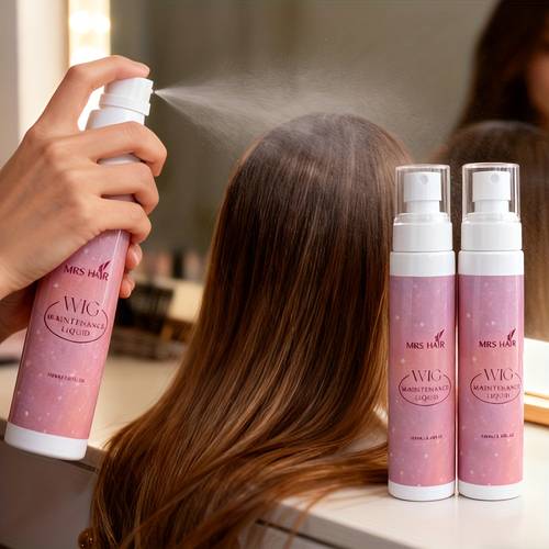two bottles of wig lace wig anti frizz spray anti and anti static wig spray