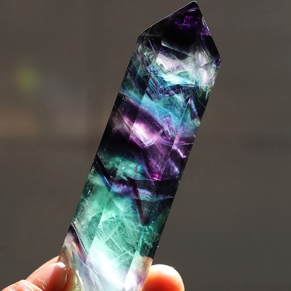 1pc 7 9cm natural colorful fluorite points crystal stone tower natural quartz home decor reiki polished point stone decoration crafts 7 9cm 2 76 3 54inch fluorite 5