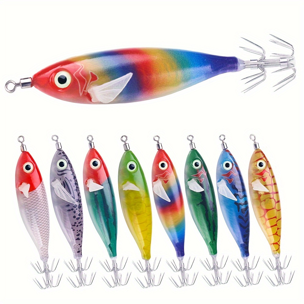 Bionic Luminous Squid Hook Fishing Lure Perfect Night - Temu