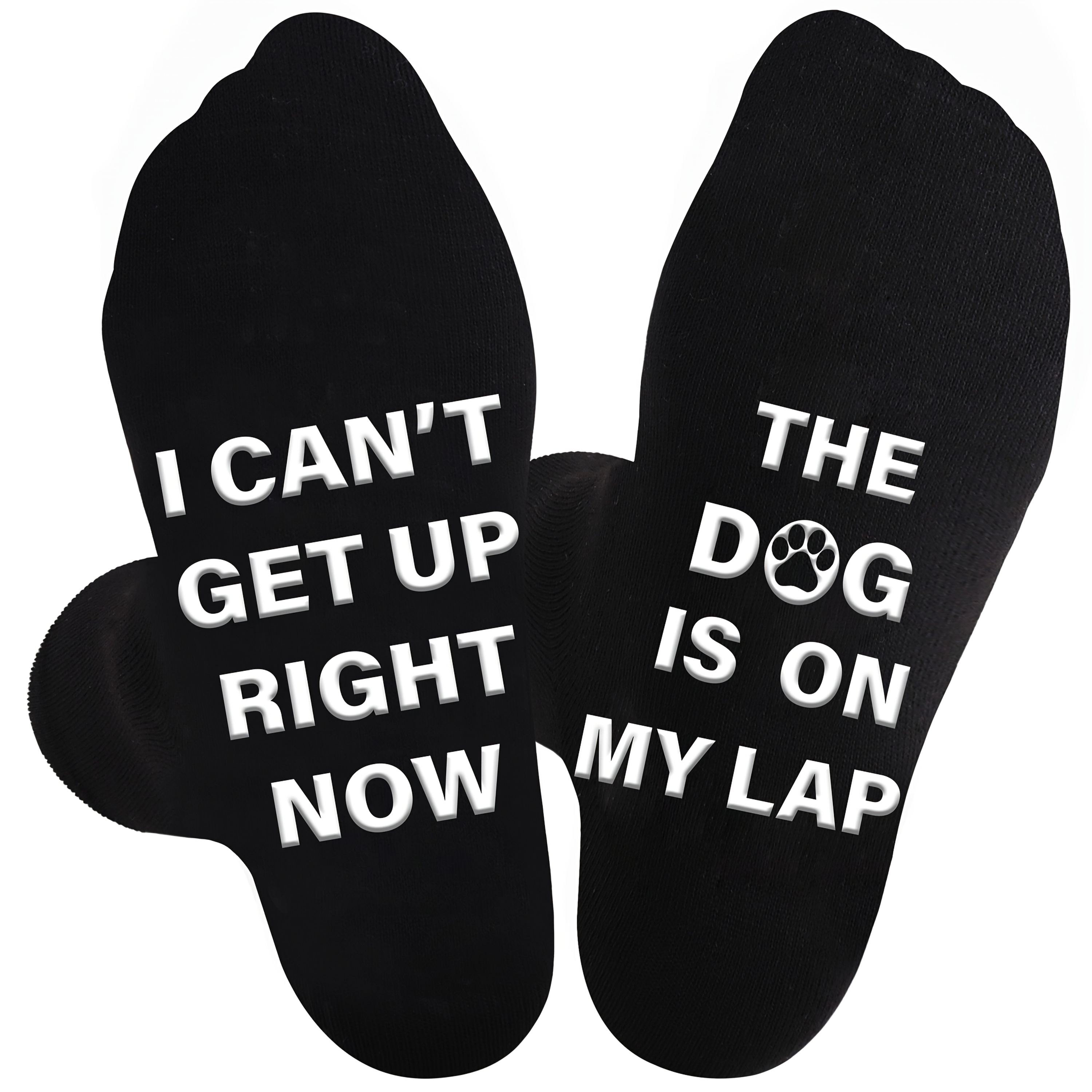 TEMU 1 Pair Of "dogs On My Legs, I Right Now" Dog Socks. A Gift For Dog Dad For Father's Day. Creative Gifts For Men. Fun Socks For Dog Owners.