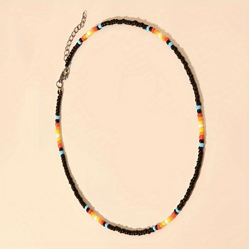 

Elegant And Sexy Glass Bead Choker Necklace - Music Festivals And Vacations - No Metal, No Fuss