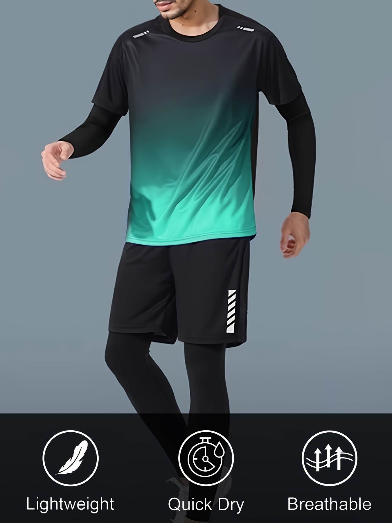 Vêtement Sport Running Legging De Compression Homme - Couche De Base Sport - Running, Fitness - TCA PowerLayer Vêtement Compression Performance