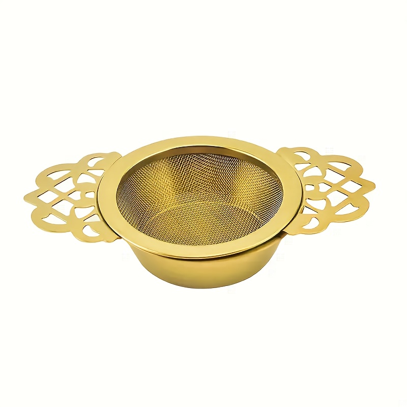 A Creative Stainless Steel Tea Strainer Designed For Teapots And Tea Additions, Ideal For Use In Offices And Restaurants