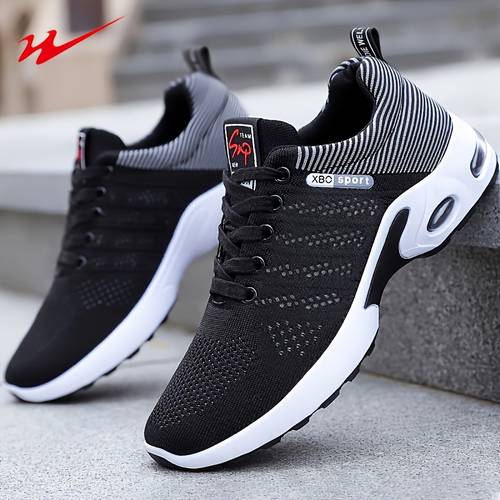 sneakers mens casual sneakers comfortable and lightweight knit fabric for fashion lace up running shoes with shock absorption and non slip soles suitable for workouts and daily commuting