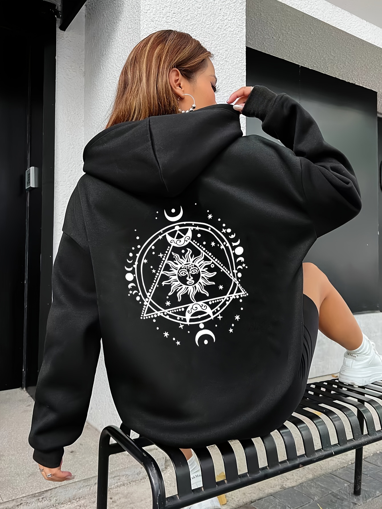 Capucha Sudadera Sol Y Luna Sudadera Con Capucha Unisex Heavy