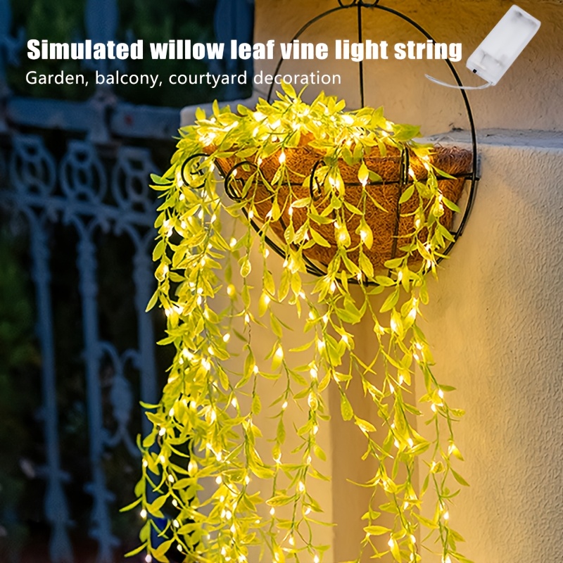 1 set of   vine light string simulation flowers and   for garden courtyard balcony lawn decoration without battery
