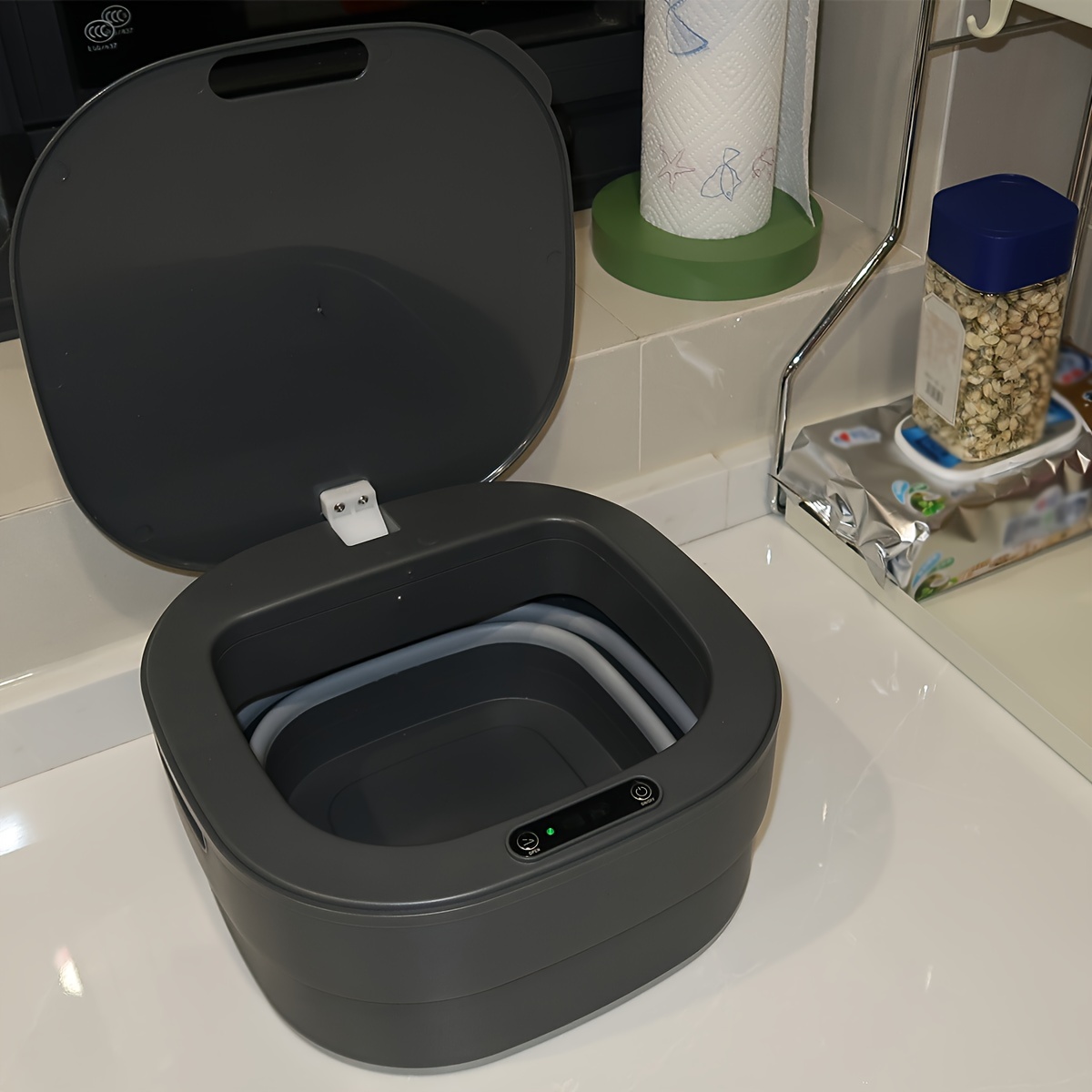 smart touchless sensor trash bin gift for birthday easter boy girlfriend details 3