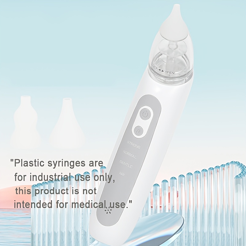Electric nasal suction with music, 3 nozzles, white