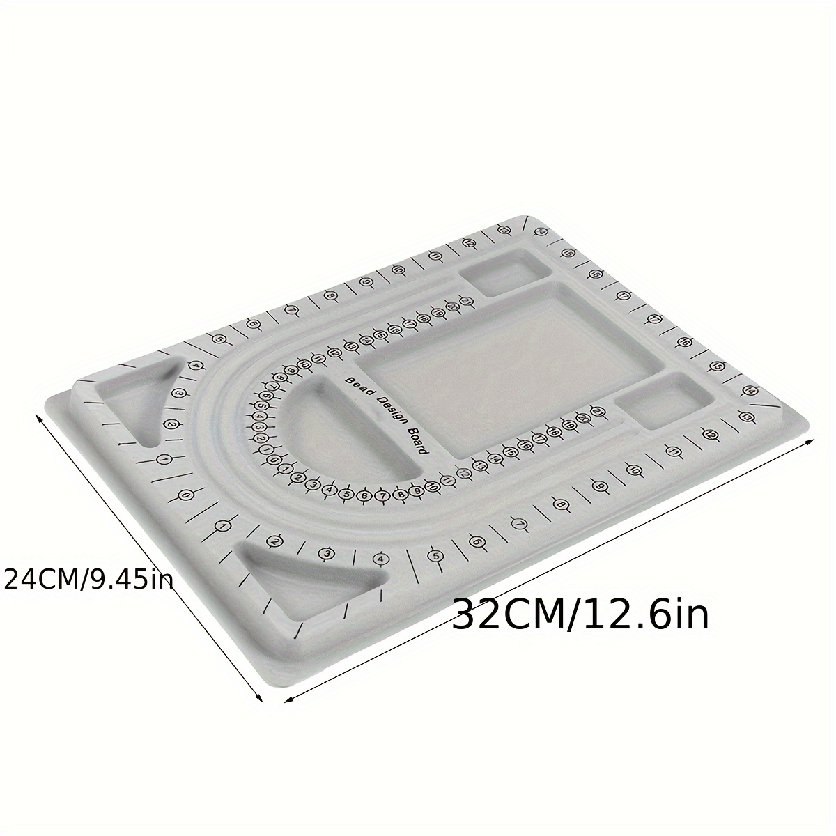 TEMU 1pc Jewelry Making Design Boards For Diy Bracelets And Necklaces, Bead Stringing Trays With Measurement Scale, Crafting Bead Mats Setsize