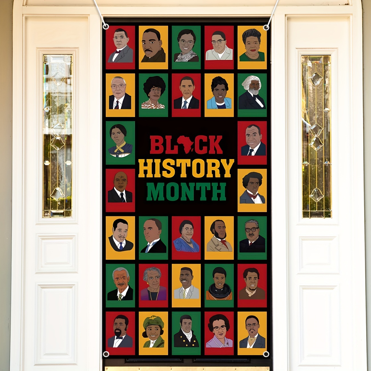 

Black History Month Celebration Door Banner - Afro-american Poster, Vinyl Classroom & Home Decor For Porch And Room