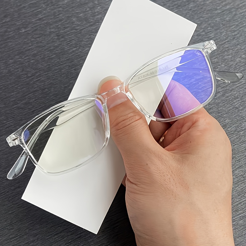 fashion glasses blue transparent lenses glasses men Temu United