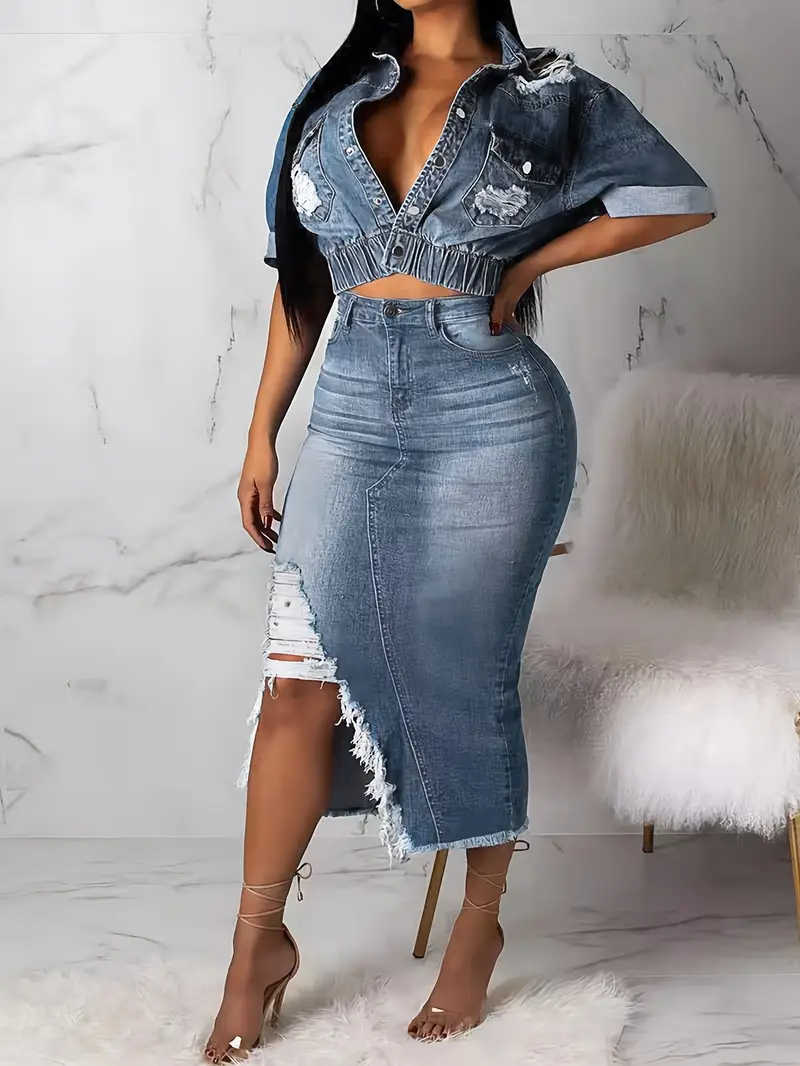 how to stretch a denim dress Utcoco stretchy denim dress for petite plus sizes