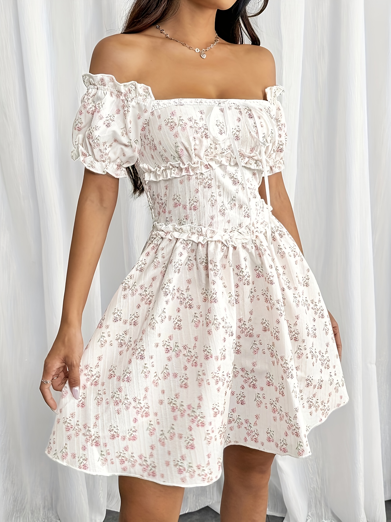 treat ürself floral vintage like dress Floral Summer Dress