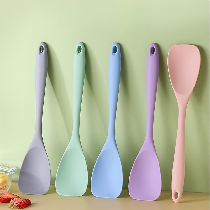 

Multi-functional Silicone Spatula, Non-stick & Food-safe, Ideal For /christmas/easter/thanksgiving, Kitchen & Restaurant Use, 21.5cm Silicone Spatula For Cooking Silicone Dinner Spoon