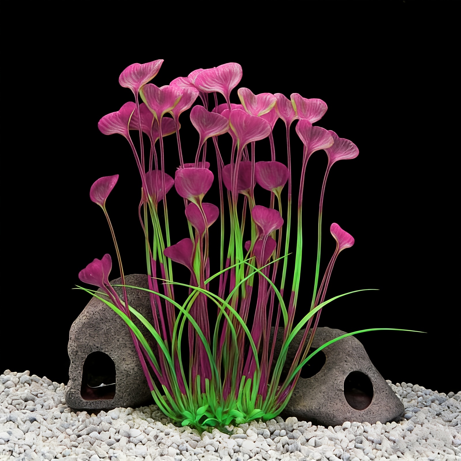 Image of Vibrant Artificial Aquarium Plants For All Fish Tanks - Realistic Plastic Decorations For A Underwater Environment