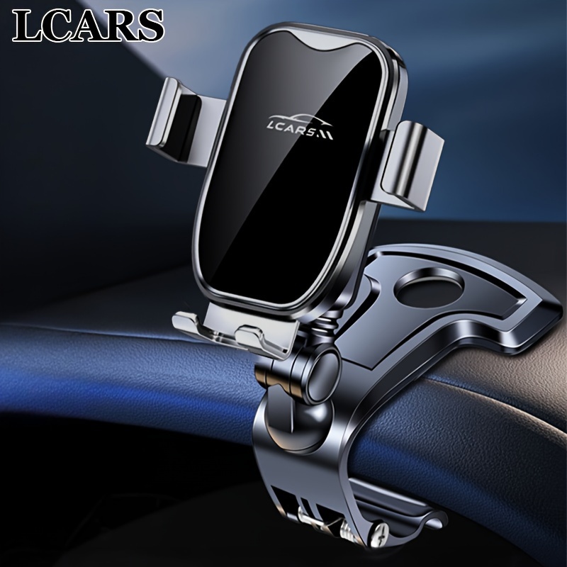 

Lcars 360° Rotatable Dashboard Phone Holder, Aluminum Alloy Clamp, Anti-shake For All Smartphones, Compatible With Auto Vehicles, Abs Material